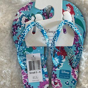 Vera Bradley - Disney The Little Mermaid Flip Flops - Size Small 5/6
